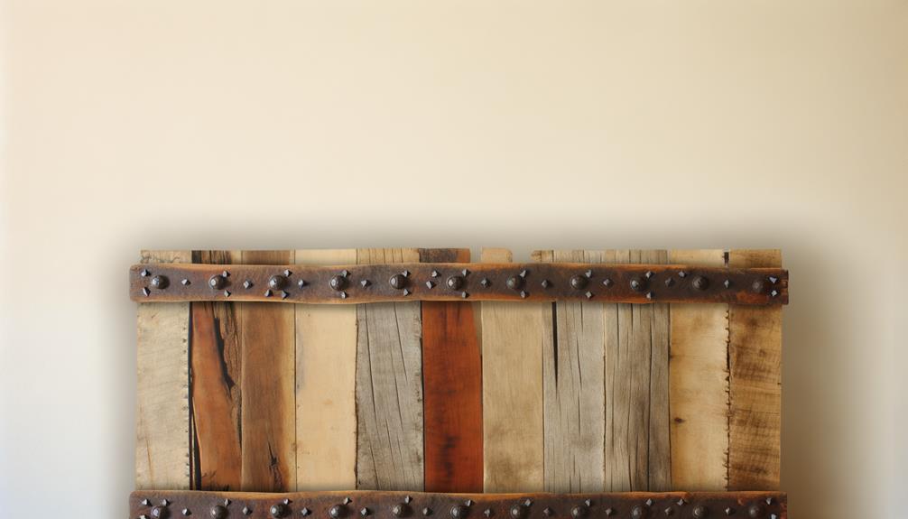 four word phrase created rustic reclaimed wood headboard