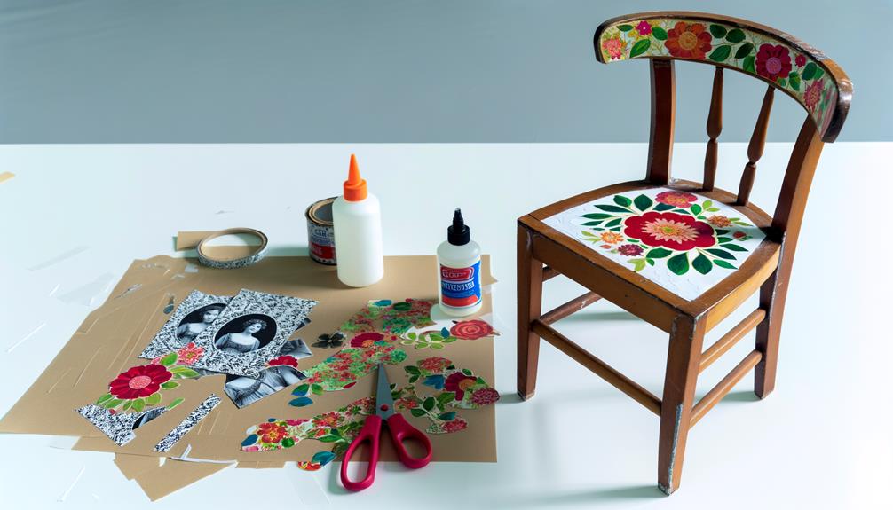 crafting with decoupage technique