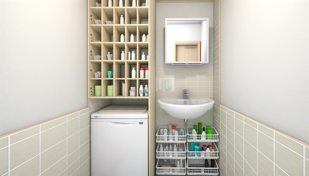 efficient storage for toiletries