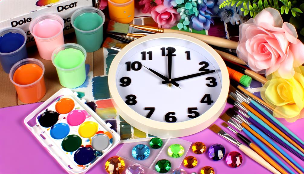 upcycled clock with style