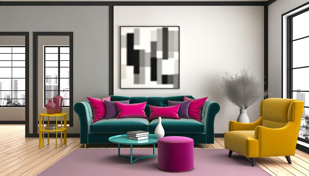 vibrant hues and contrast
