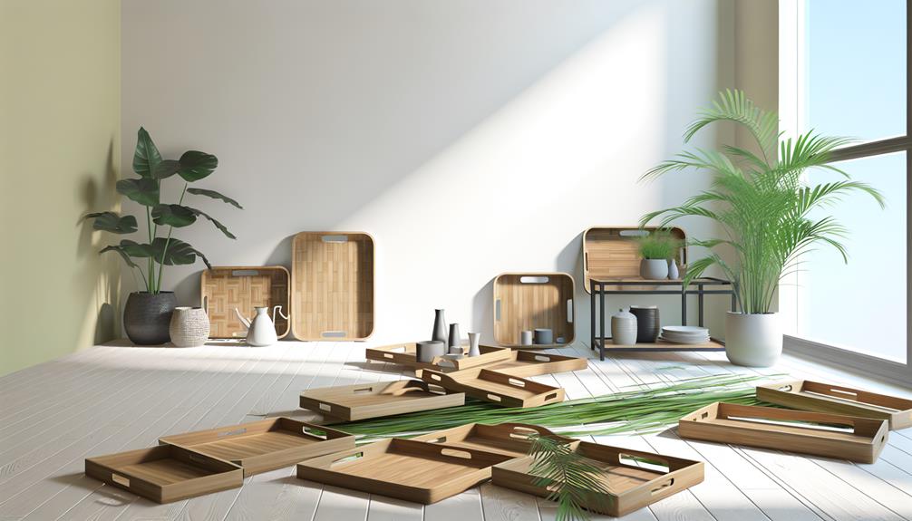 eco friendly bamboo trays