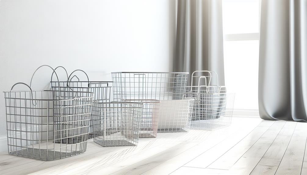 organize with wire baskets